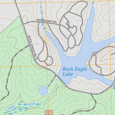 Rock Eagle Lake, GA FSTopo Preview 3