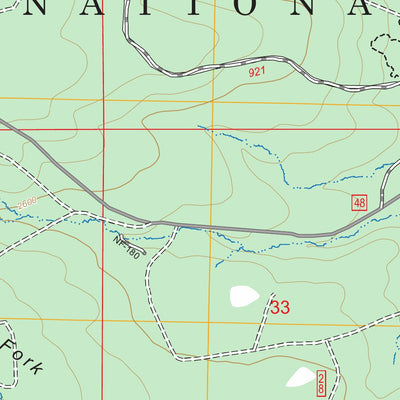Rock Creek Reservoir, OR FSTopo Preview 2