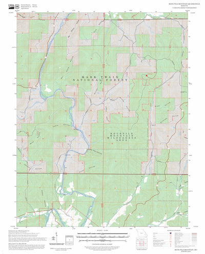 Rock Pile Mountain, MO FSTopo Preview 1