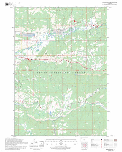 Rosies Ridge, WY FSTopo Preview 1