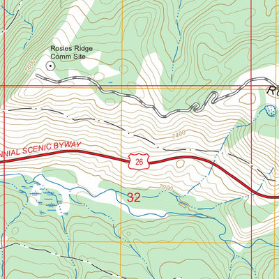 Rosies Ridge, WY FSTopo Preview 3