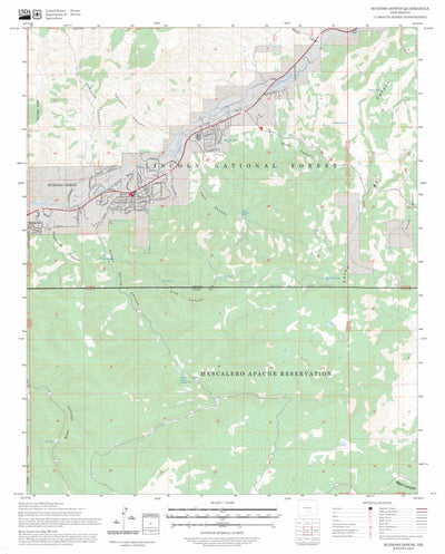 Ruidoso Downs, NM FSTopo Preview 1