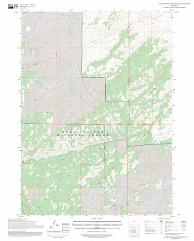 Saddleback Mountain, WY FSTopo Preview 1