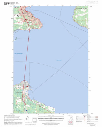Saint Ignace, MI FSTopo Preview 1