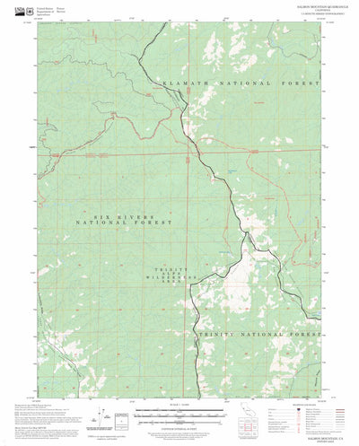 Salmon Mountain, CA FSTopo Preview 1