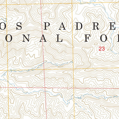 San Guillermo Mountain, CA FSTopo Preview 2