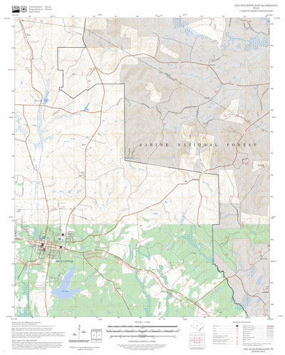 San Augustine East, TX FSTopo Preview 1