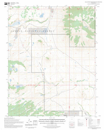 San Antonio Mountain, NM FSTopo Preview 1