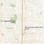 San Cayetano Mountains, AZ FSTopo Preview 3