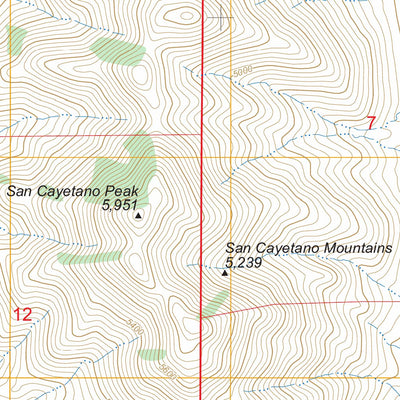 San Cayetano Mountains, AZ FSTopo Preview 3