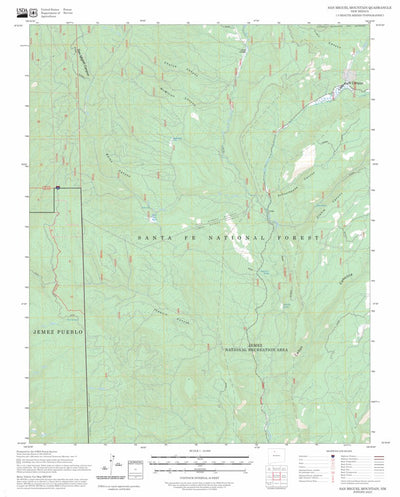 San Miguel Mountain, NM FSTopo Preview 1