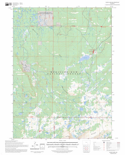 Sand Lake, WY FSTopo Preview 1