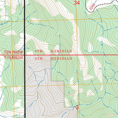 Sawmill Mountain, CO FSTopo Preview 3