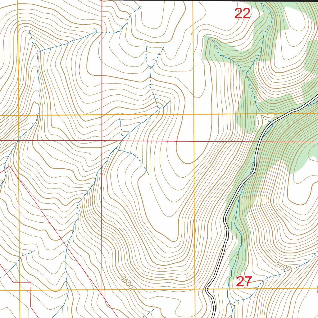 Sawtooth Ridge, OR FSTopo Map by US Forest Service - Topo | Avenza Maps