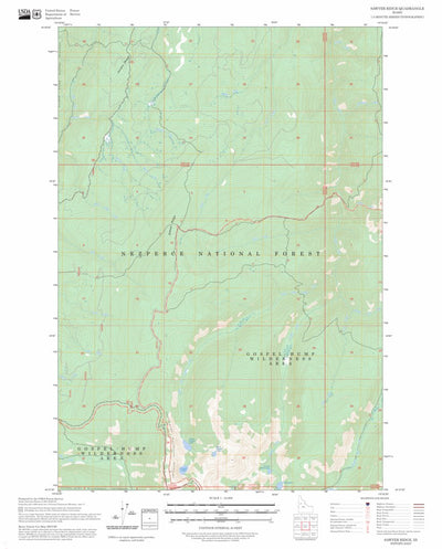 Sawyer Ridge, ID FSTopo Preview 1