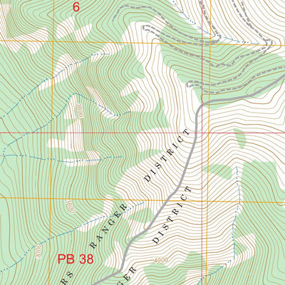 Scenery Mountain, MT FSTopo Preview 3