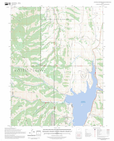 Scofield Reservoir, UT FSTopo Preview 1