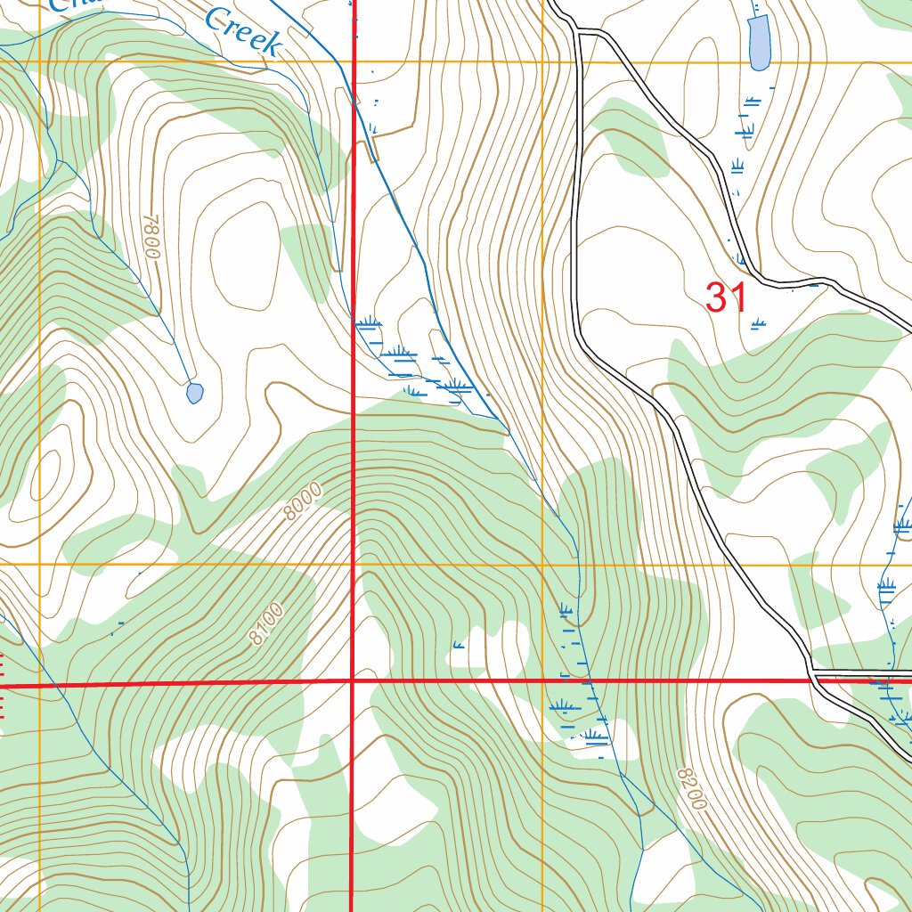 Seven Tree Flat, UT-WY FSTopo Map by US Forest Service - Topo | Avenza Maps