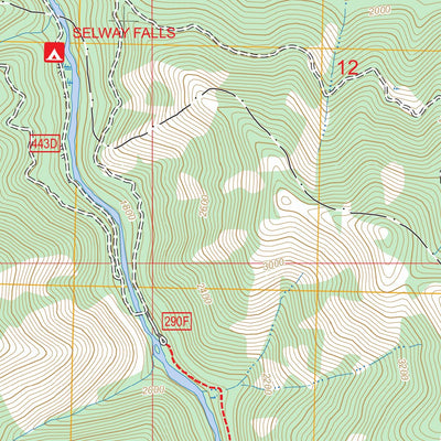 Selway Falls, ID FSTopo Preview 3