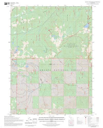 Seven Lakes Basin, CA FSTopo Preview 1