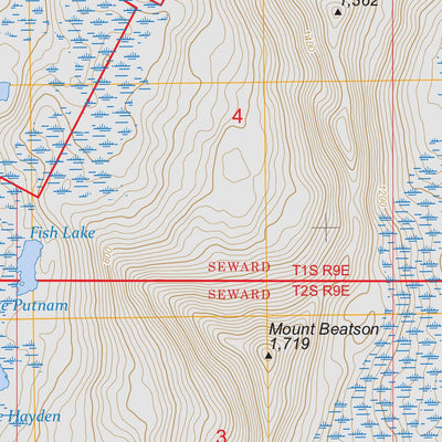 Seward A-3 SE, AK FSTopo Preview 3