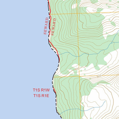 Seward A-7 SE, AK FSTopo Preview 2