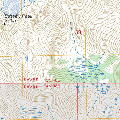 Seward B-3 NW, AK FSTopo Preview 3