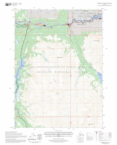 Seward B-8 NW, AK FSTopo Preview 1