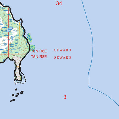 Seward C-3 SW, AK FSTopo Preview 2