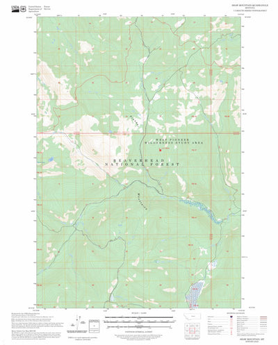 Shaw Mountain, MT FSTopo Preview 1