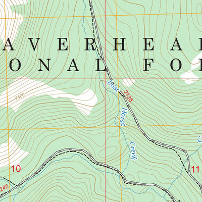 Shaw Mountain, MT FSTopo Preview 2