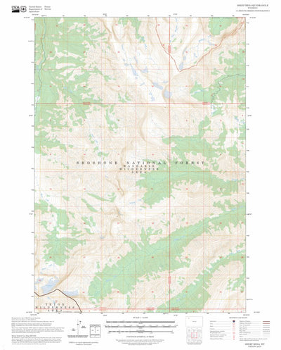 Sheep Mesa, WY FSTopo Preview 1