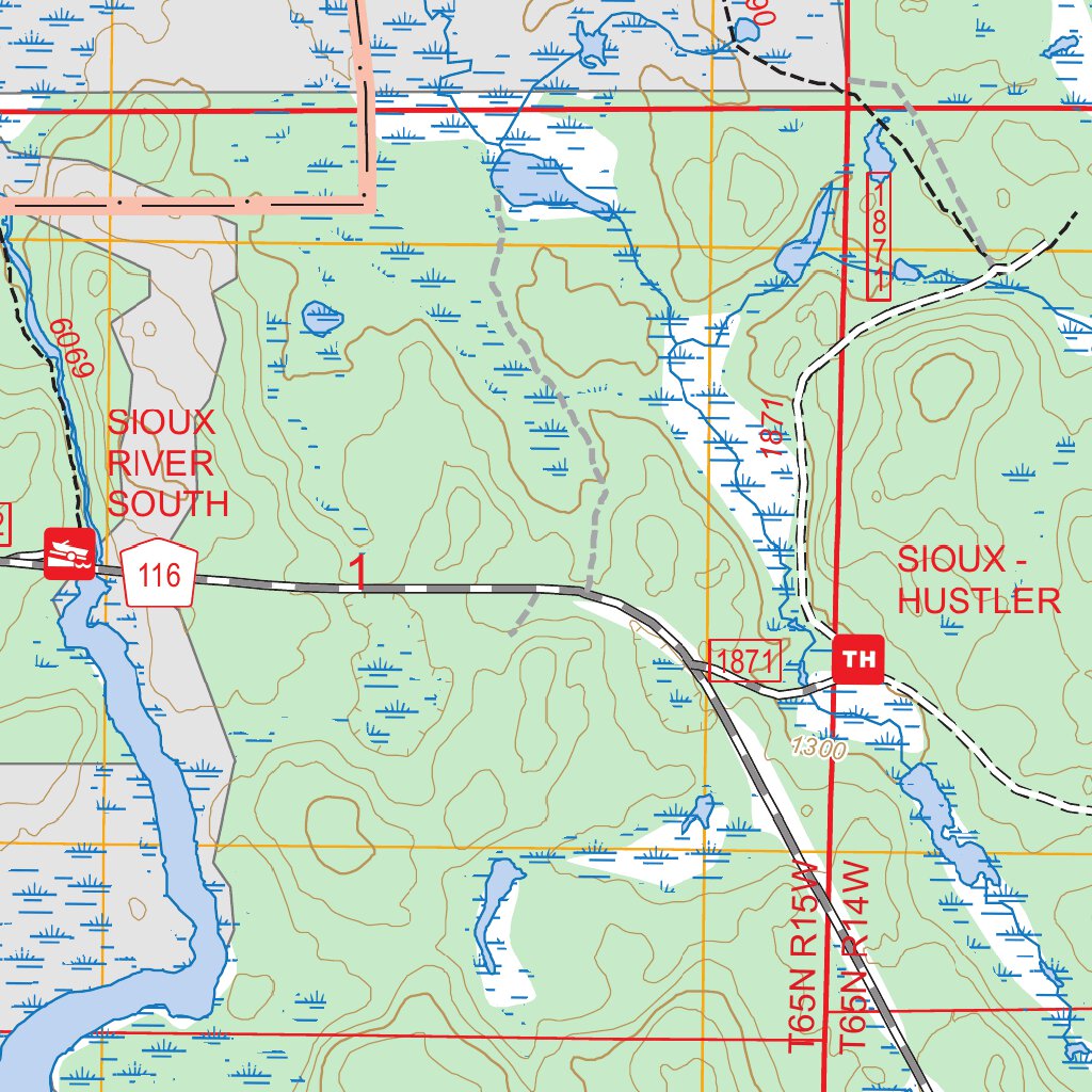 Shell Lake, MN FSTopo Map by US Forest Service - Topo | Avenza Maps