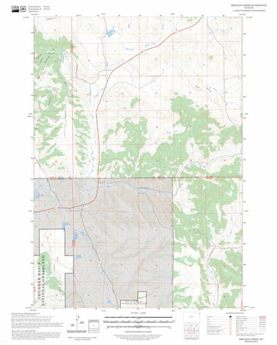 Sheldon Creek, WY FSTopo Preview 1
