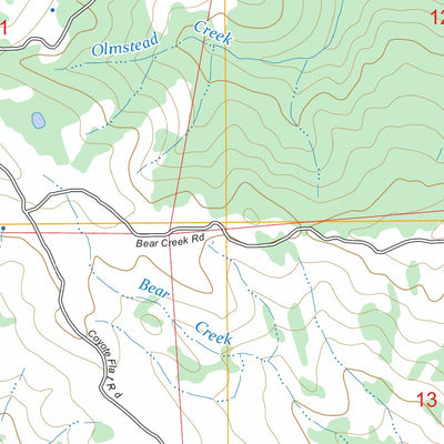 Showers Mountain, CA FSTopo Preview 2