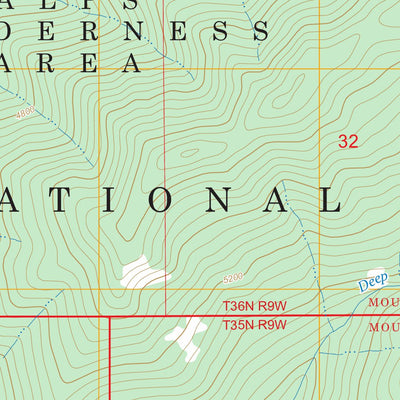 Siligo Peak, CA FSTopo Preview 2