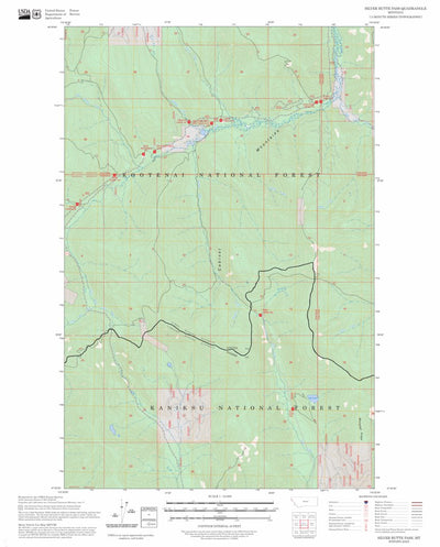 Silver Butte Pass, MT FSTopo Preview 1