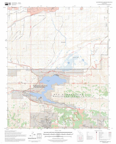 Silverwood Lake, CA FSTopo Preview 1