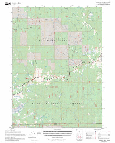 Siskiyou Peak, OR-CA FSTopo Preview 1