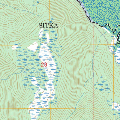 Sitka B-5 NE, AK FSTopo Preview 2
