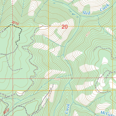 Sled Springs, OR FSTopo Preview 3
