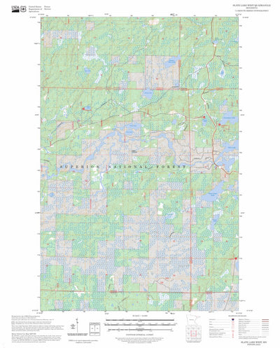 Slate Lake West, MN FSTopo Preview 1