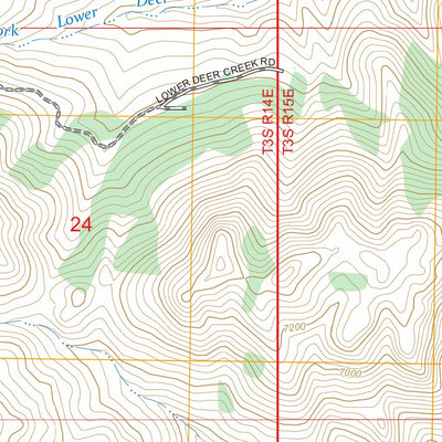 Sliderock Mountain, MT FSTopo Preview 2