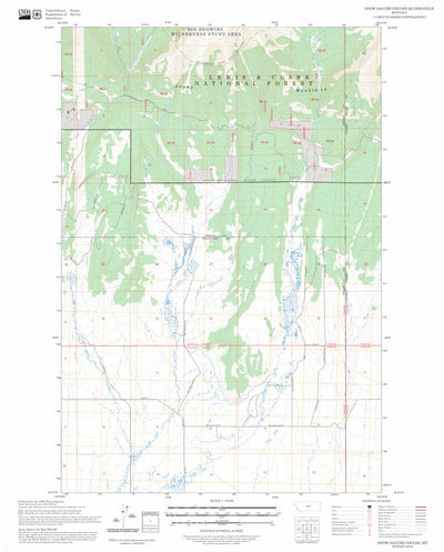 Snow Saucer Coulee, MT FSTopo Preview 1