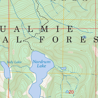 Snoqualmie Lake, WA FSTopo Preview 2