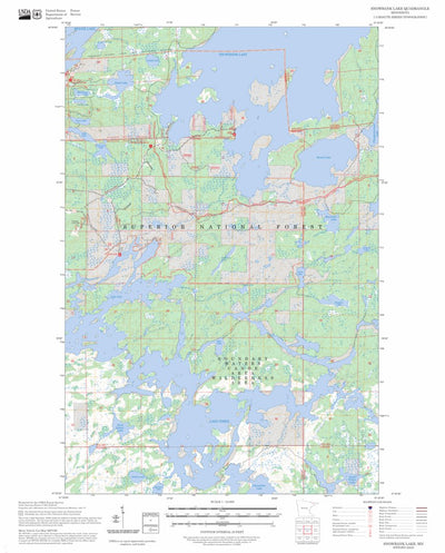Snowbank Lake, MN FSTopo Preview 1