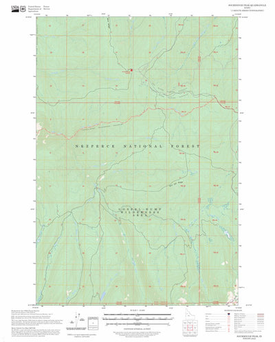 Sourdough Peak, ID FSTopo Preview 1