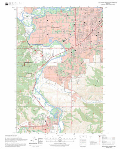 Southwest Missoula, MT FSTopo Preview 1