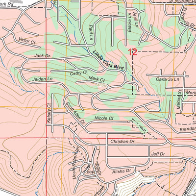 Southwest Missoula, MT FSTopo Preview 2