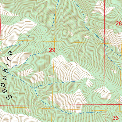 Southwest Missoula, MT FSTopo Preview 3